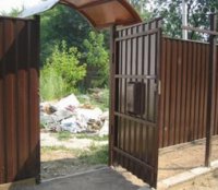 Установка калитки в забор из профнастила: краткий ликбез по технологии монтажа